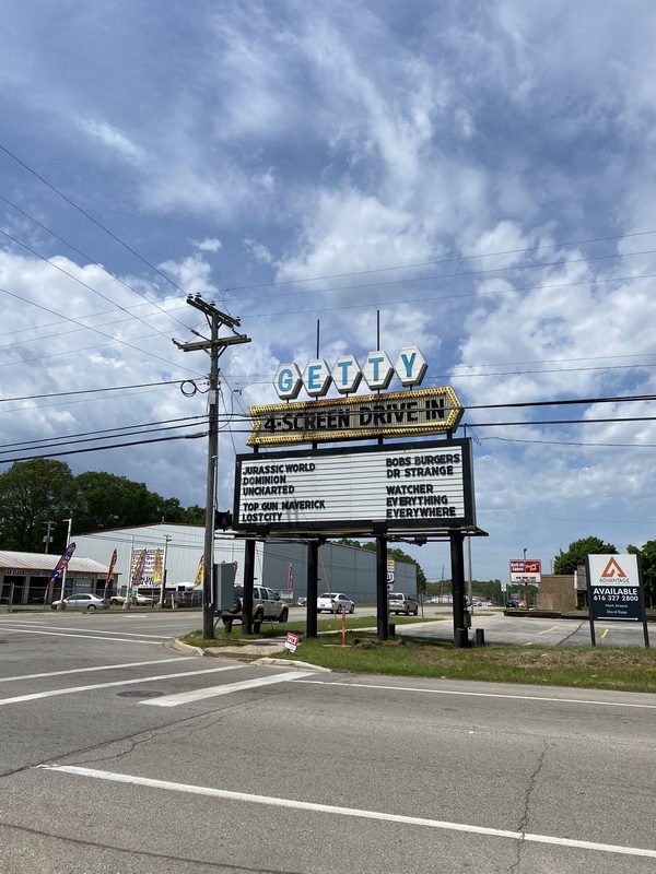 Getty 4 Drive-In Theatre - June 10 2022 Photo (newer photo)
